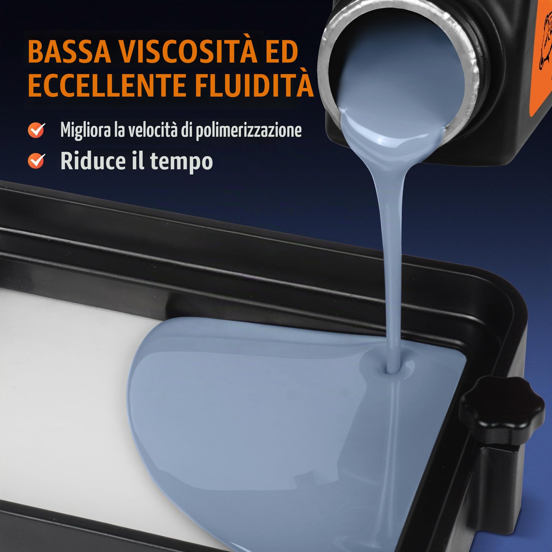 TECBEARS Resine Standard Stampante 3D Grigio 2KG, Alta Precisione, Eccellente Fluidità e Bassa Contrazione Resina UV 405 nm per Stampanti 3D LCD/DLP/SLA