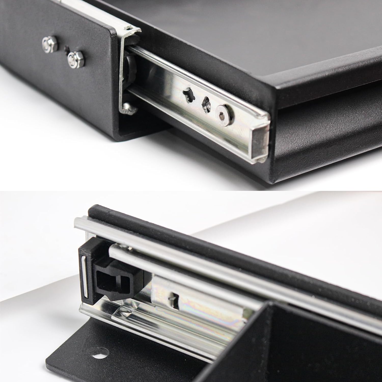 Heavy Duty Steel Sliding Battery Tray,Generator Slide Out Tray for RV, Universal RV Storage Rack for Tools and Outdoor Gear (24"x24"x2.7")