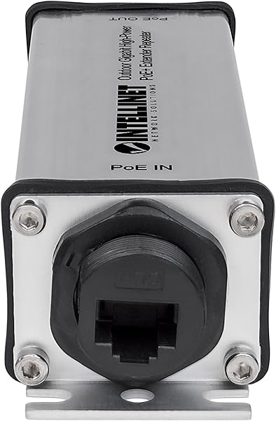 Intellinet 561211 Extender Repeater PoE Gigabit High Power per Esterno NeroGrigio