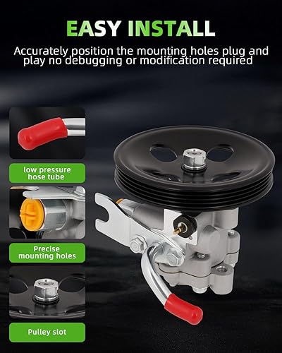 Miniatura 588 de SCITOO Bomba de dirección asistida compatible para 2005 para Saab 9-2X 2.0L, 2006 para Saab 9-2X 2.5L, 2004-2005 para Subaru Impreza 2.0L, 21-5396
