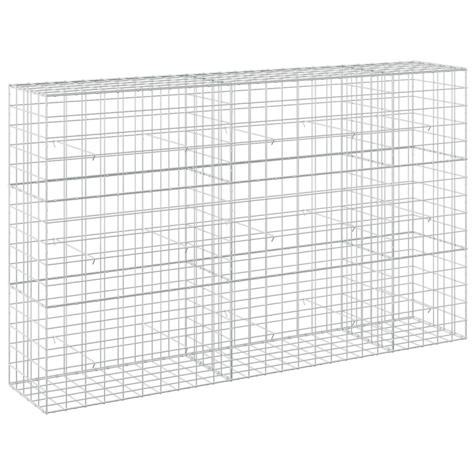 vidaXL Gabion with 3.5 mm Wire and 10x10 cm Mesh 250x50x150 cm