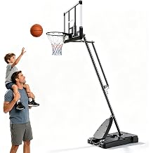 Portable Basketball Hoops Outdoor Adjustable Height Basketball Goal for Kids Youth Adults in Backyard/Basketball Court/Garage/Indoor Shatterproof Backboard Canasta De Basketball