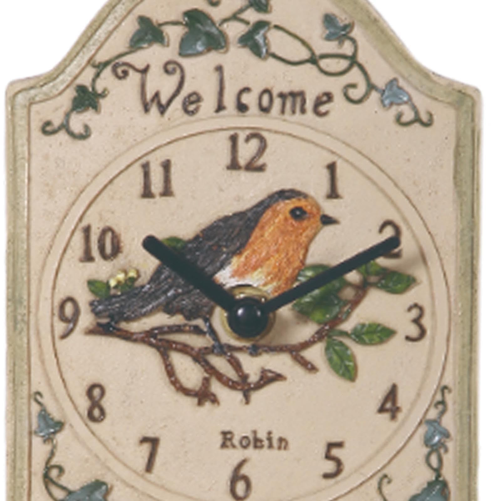 Wall Hanging Clock with Thermometer Indoor and Outdoor Clock for Garden Cafe-image-40