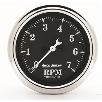 Auto Meter 1797 Old Tyme Black Electric Tachometer, 2.3125 in.