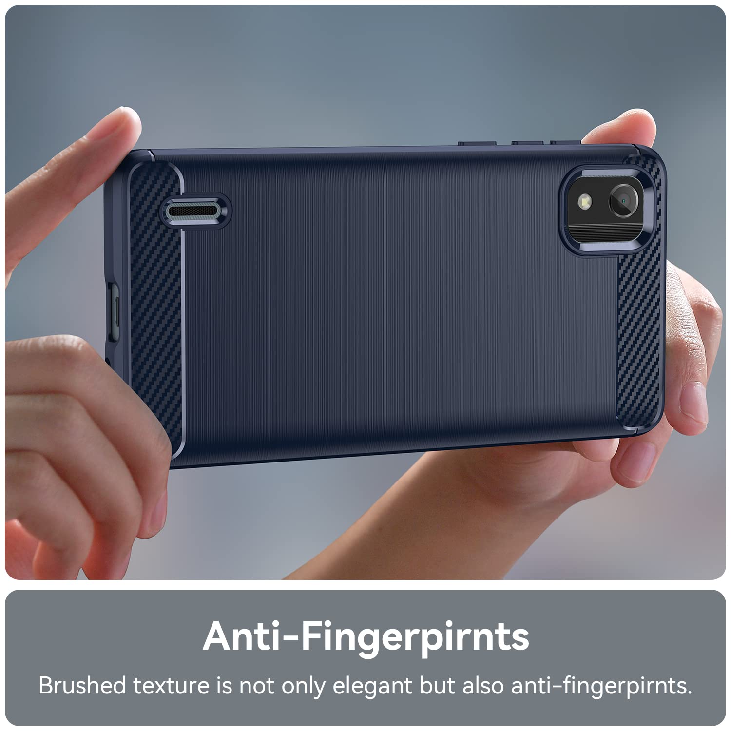 LCEHTOGYE Cover E Vetro Temperato Per Nokia C2 2nd Edition - Custodia In Silicone TPU Nera Ultrasottile + Pellicola Proteggi Schermo, Kit Completo