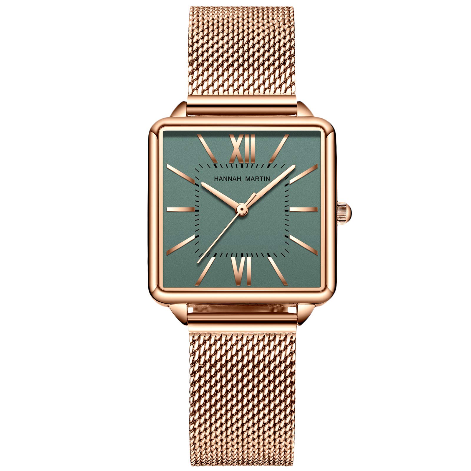 RORIOS 腕時計 レディース スクエアフェース 生活防水 ダイヤ キラキラ クオーツ メッシュバンド エレガント ウォッチ カジュアル 送料無料RORIOS watch レディース 腕時計 生活防水 日本製 クオーツ