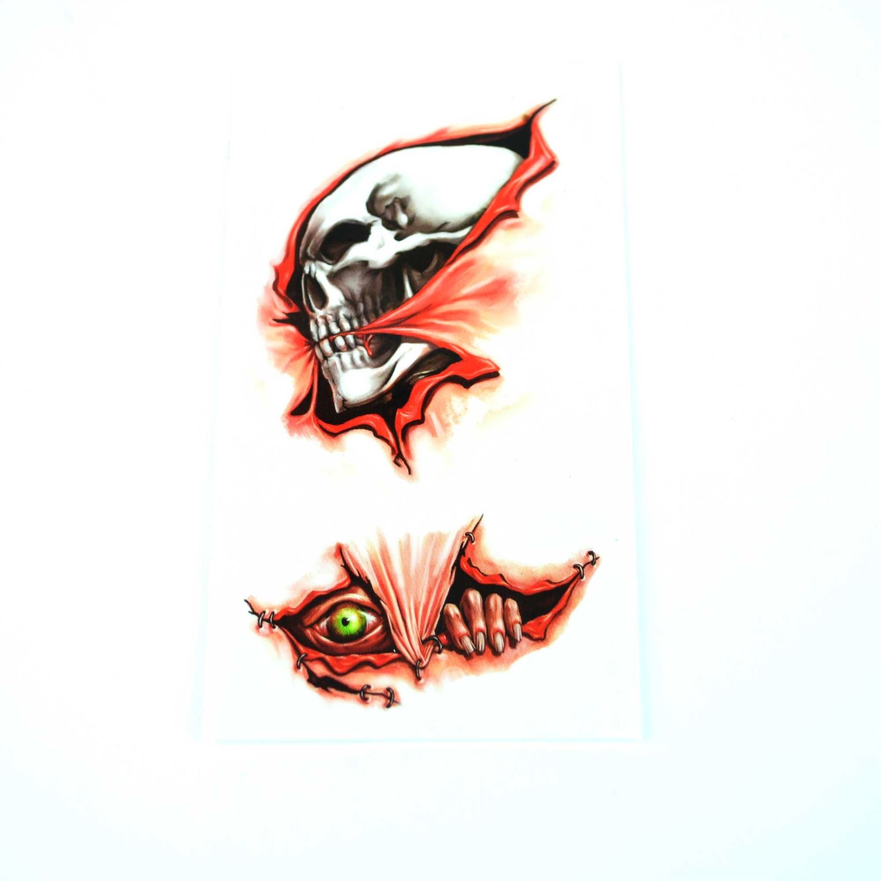 Bluelves Tatuaggio Teporaneo di Ragno,10 Pezzi Halloween Tatuaggi
