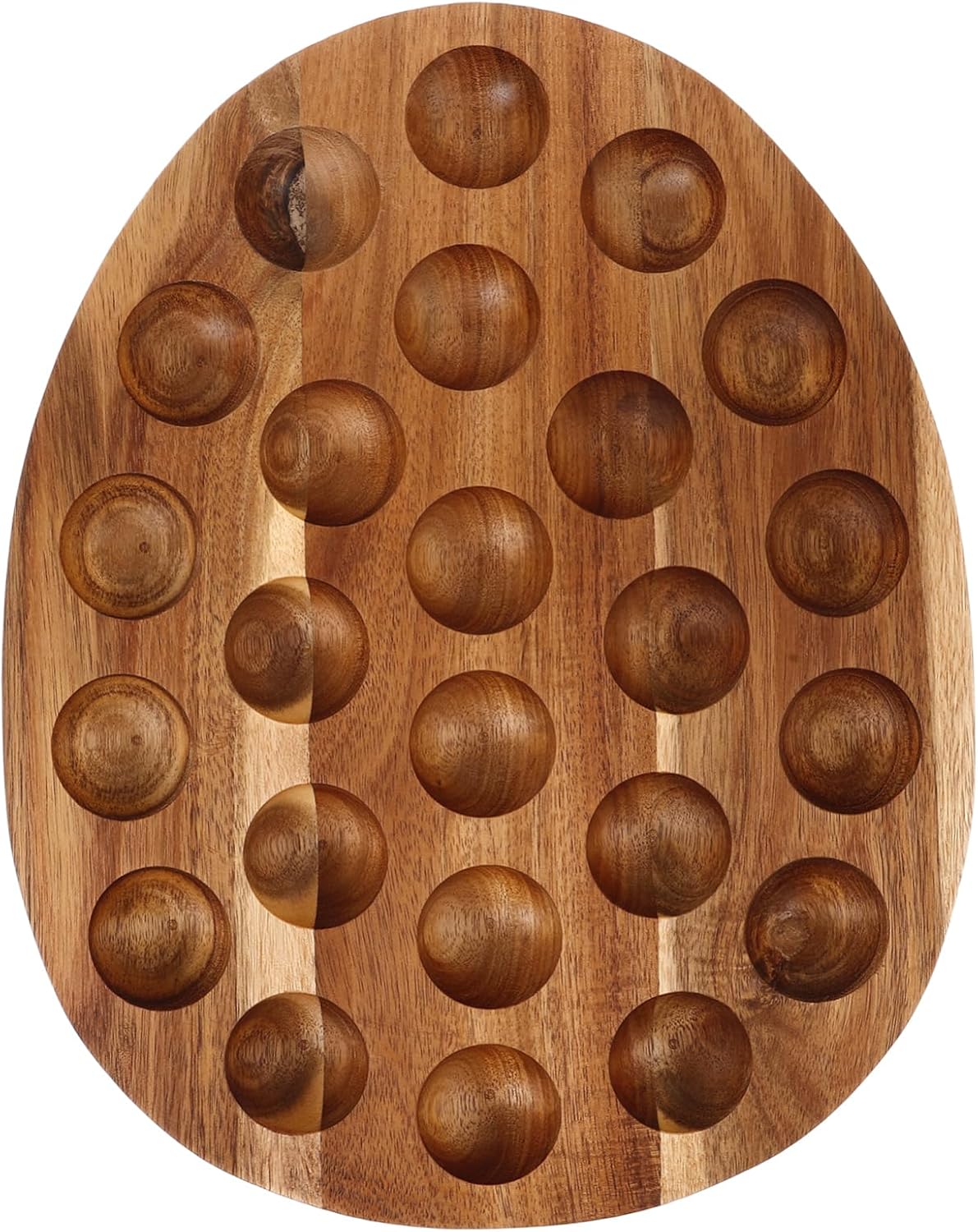STOBAZA Wooden Egg Storage Tray Minimalist Egg Holder Kitchen Fridge Organizer