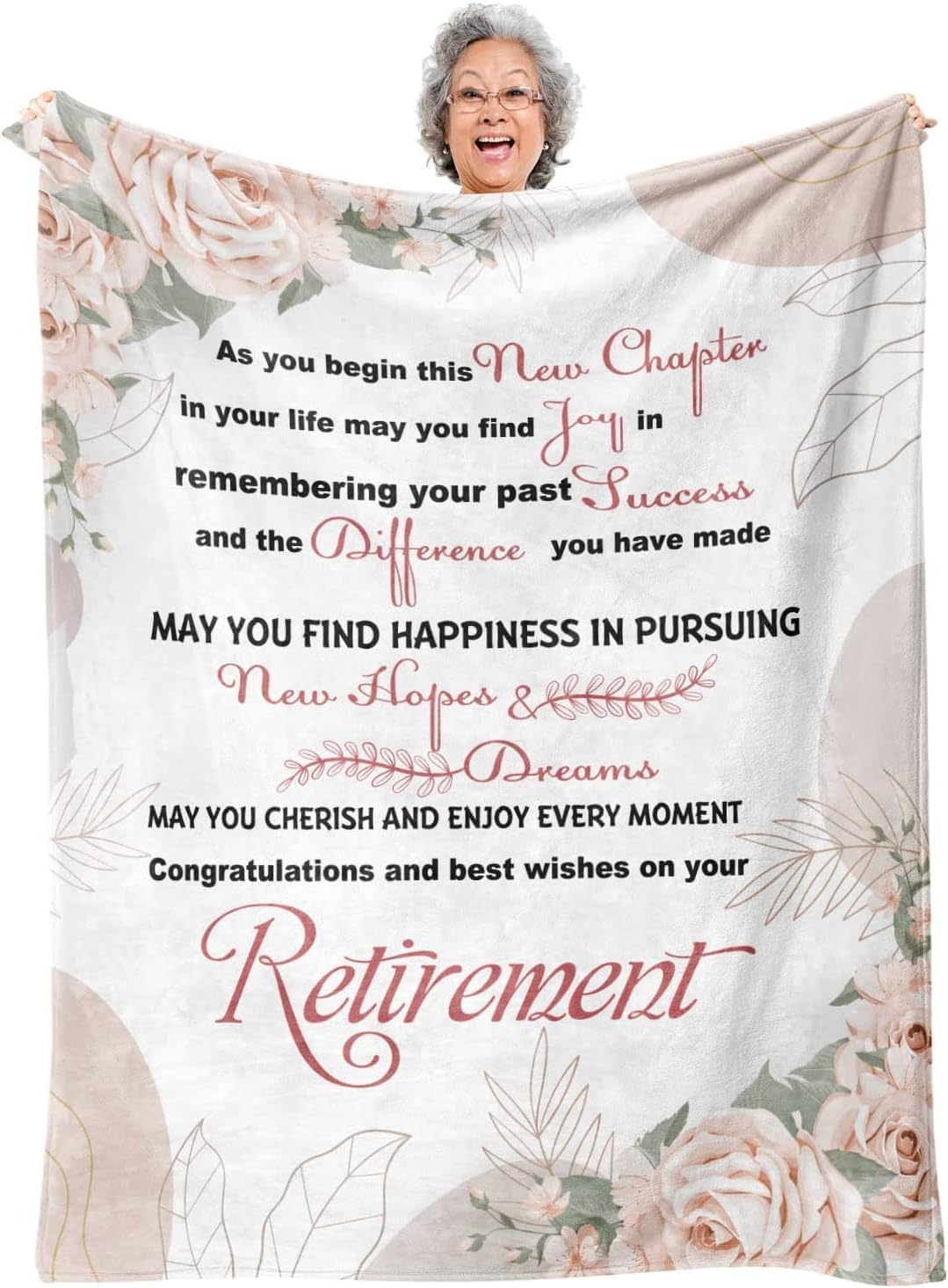 Retirement Gifts for Women 2022 Blanket, Happy Retirement