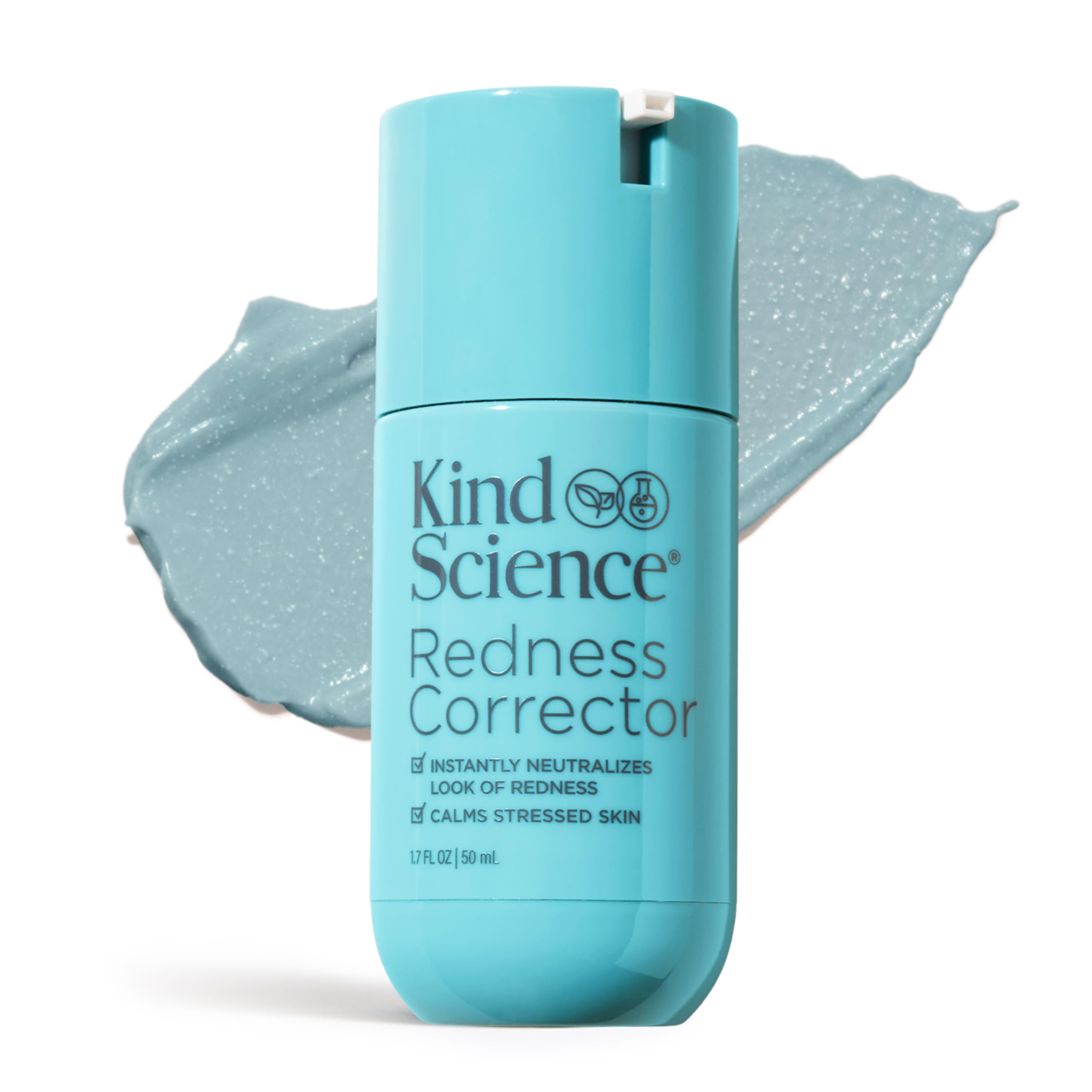 Kind Science Redness Corrector for Face - Color Corrector, Redness Relief for Face - Smooths & Calms Sensitive Skin with MicroCalm Blend, Ceramides, Vitamins, Antioxidants, Vegan Formula - 1.7 oz 1.7 Ounce (Pack of 1)