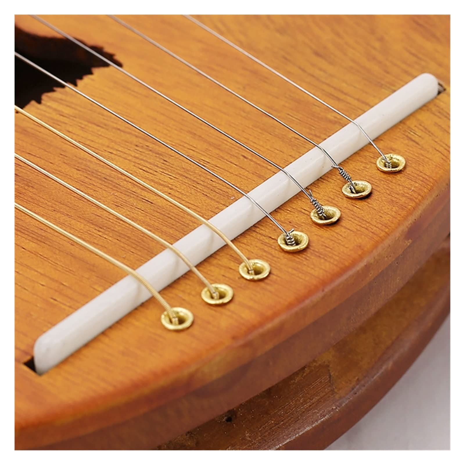 TSTS Lyre Instrument 16 String Lyre Harp Mahagoni Lyre Harfe Mit Tuning-Schraubenschlüssel Für Kinder Und Erwachsene BBeginner Music Liebhaber
