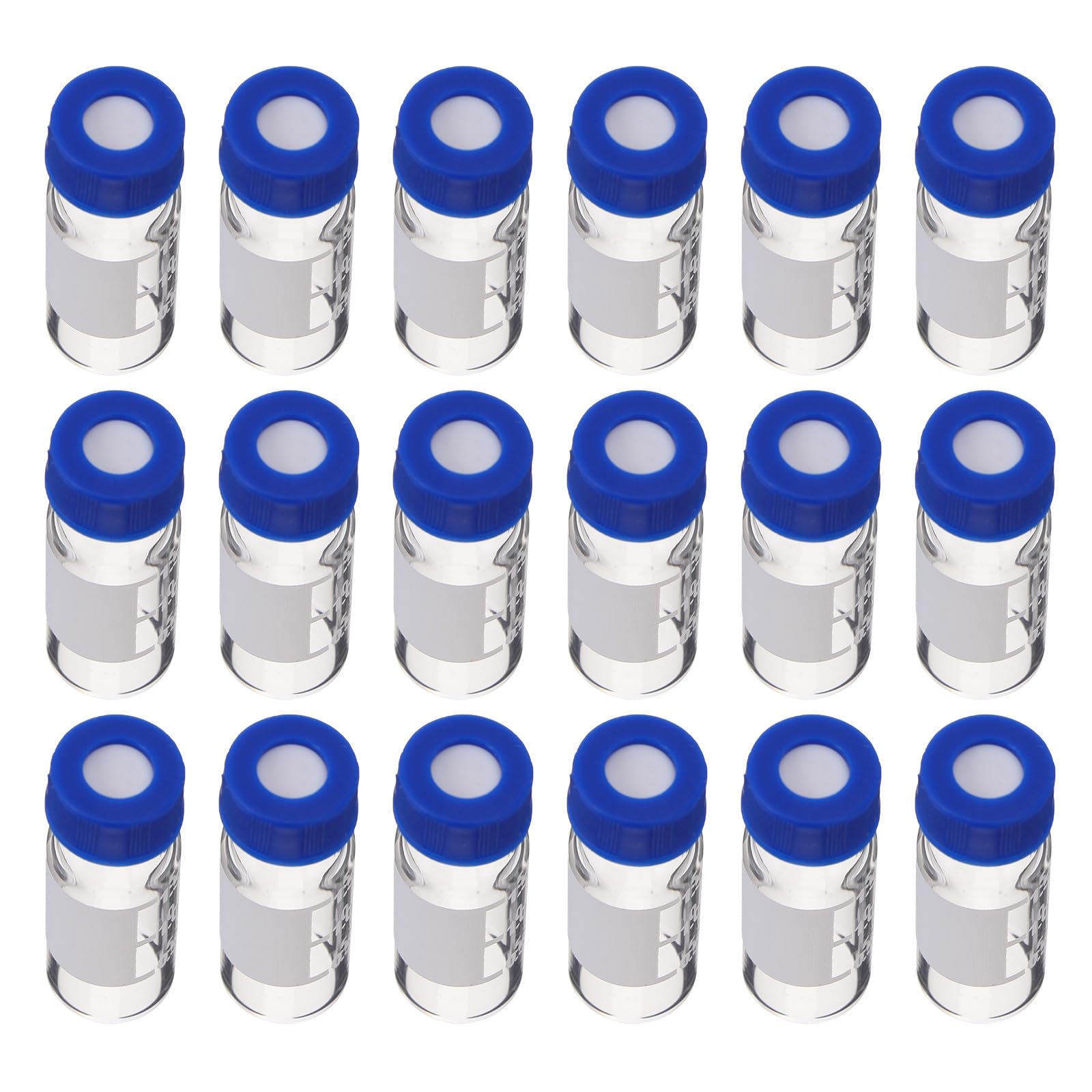 Flacons d'échantillon en verre hydrolysé anti-fuite avec graduation pour stocker vos solutions