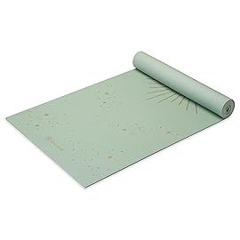 Gaiam Yoga Mat - Premium 6mm Print Extra Thick Non Slip Exercise & Fitness Mat for All Types of Yoga, Pilates & Floor Workouts (68L x 24W x 6mm Thick)