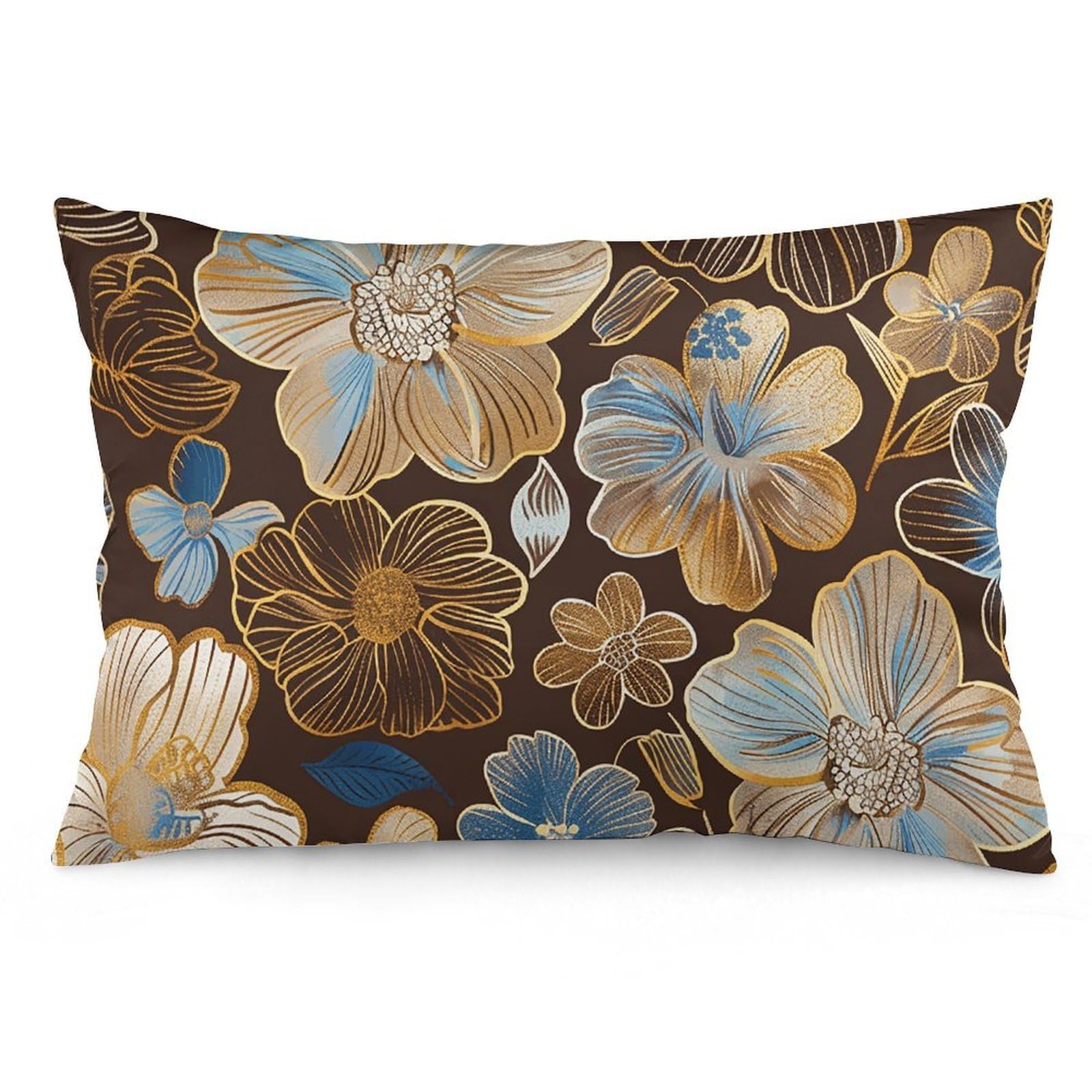 NTVOWPZO 2 Pack Decoration Throw Pillow Covers 12 "x20 Pillowcases Covers Hand Drawn Flowers Pillowcases Modern Farmhouse Home Decor Sofa Cushions Covers for Couch Bed Living Room