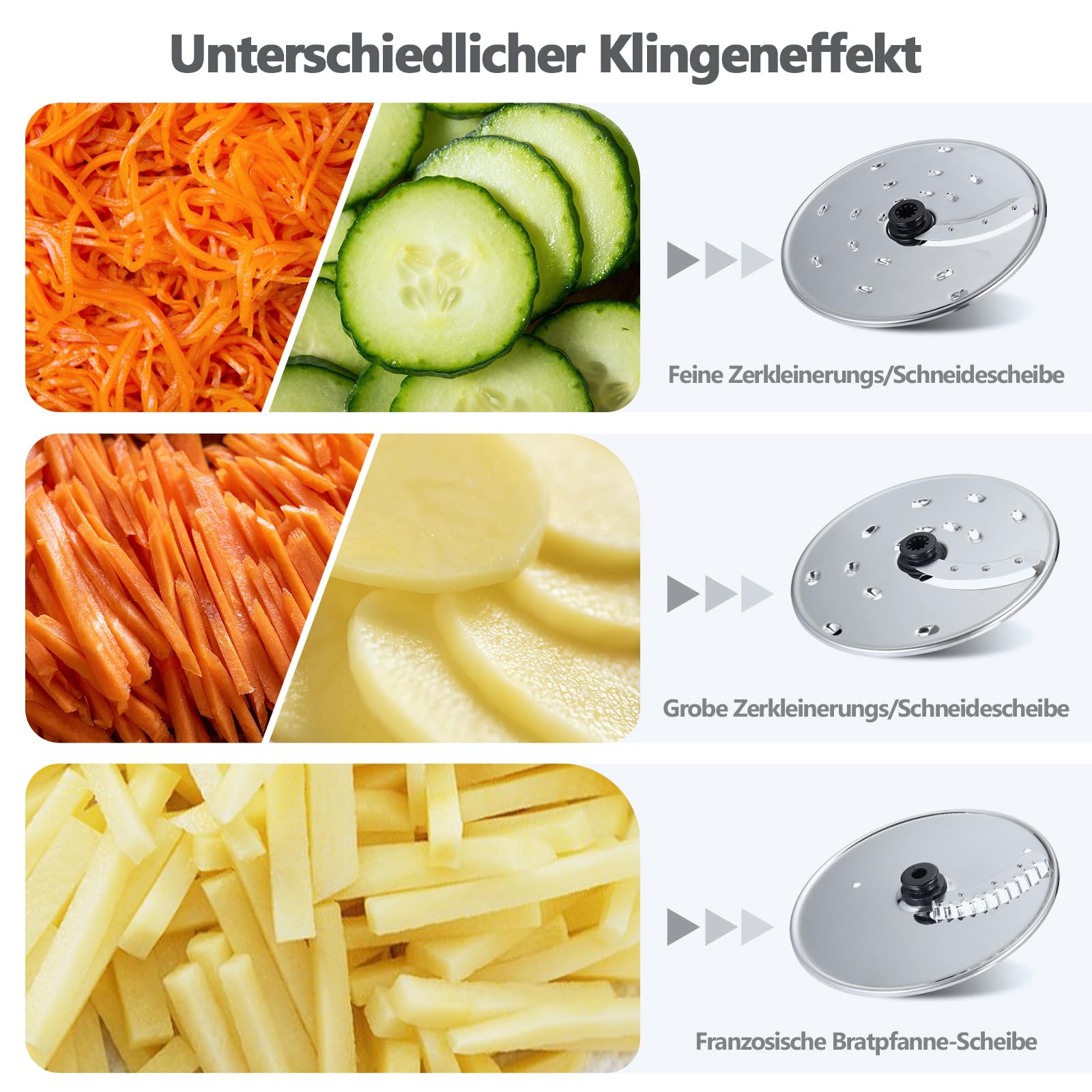 YASHE Multifunktionale Küchenmaschine, 11-in-1 Blender, Mixer, Zerkleinerer, Entsafter und Teigmaschine mit 2,5L Schüssel & 1,5L Mixbehälter, 1300W, 3-Gang, Pulsfunktion, Sicherheitsverriegelung