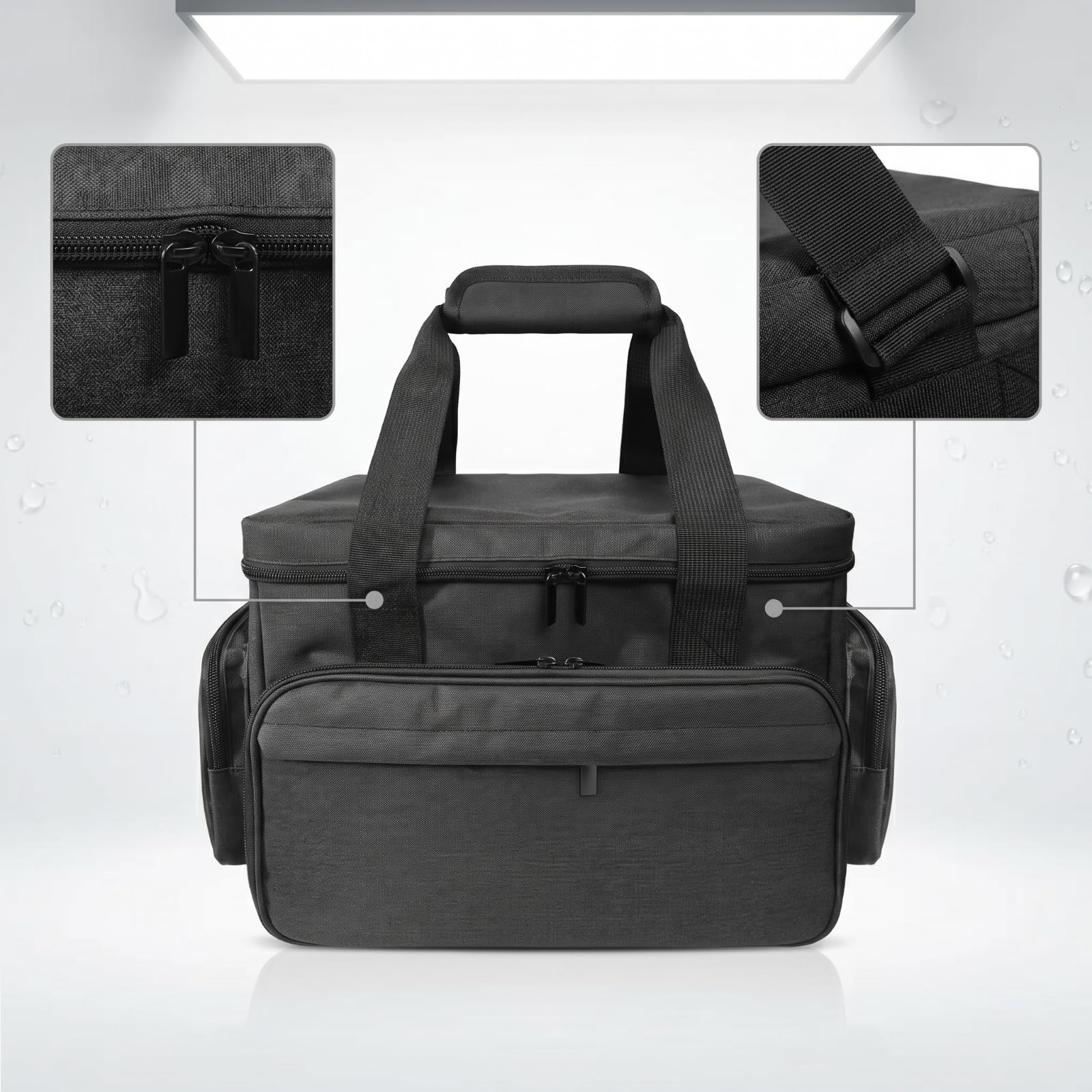 Neceser Viaje con Compartimentos Portátil Bolsa Aseo con Asa Práctico Neceser Viaje para Viajeros, Maquilladores, Viajes