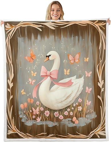 Miniatura 11 de Manta de franela de mariposa, diseño de animales de jardín de fantasía y mariposas coloridas para decoración de habitaciones, manta