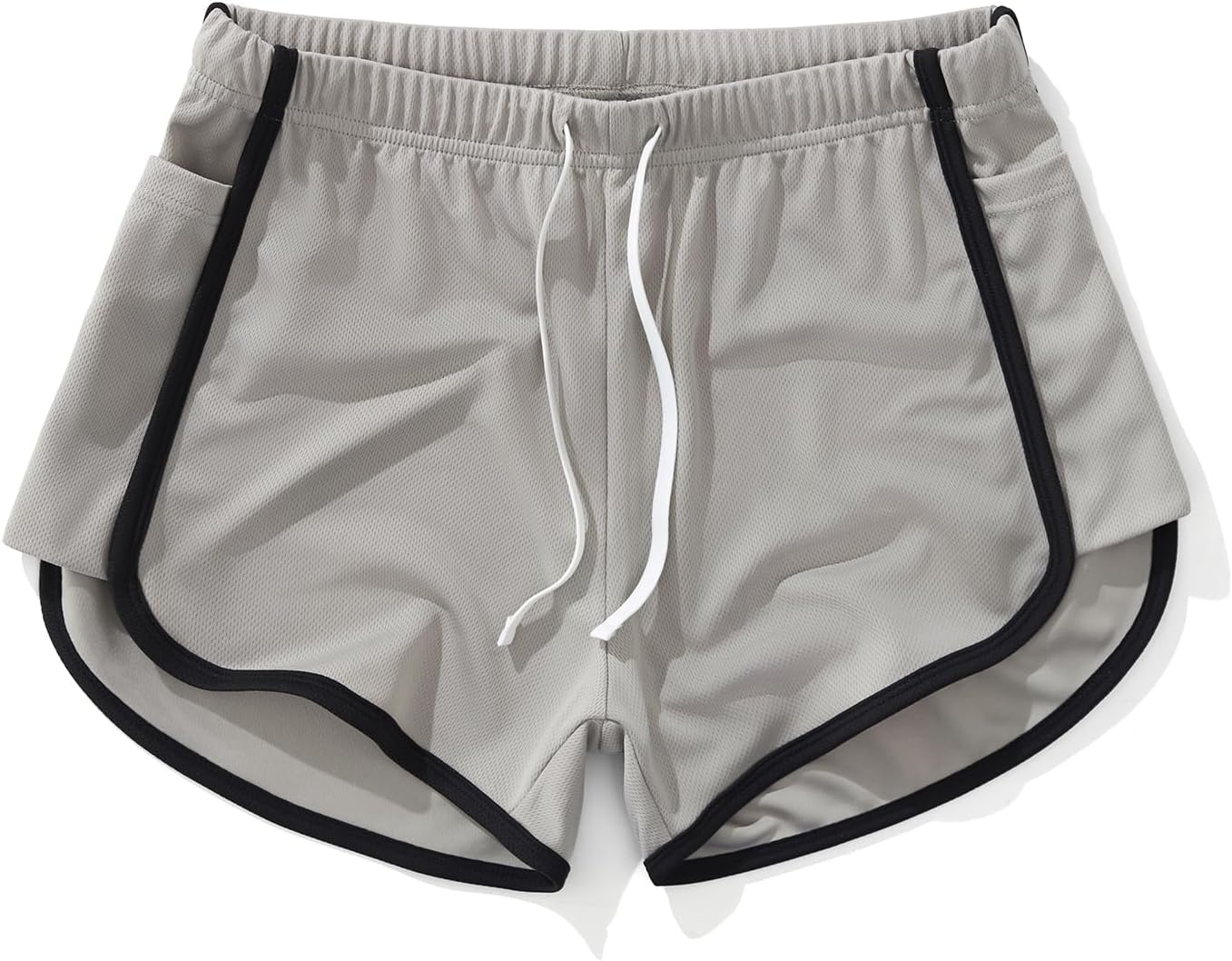 AIMPACT Mens Mesh Shorts 3 Inch Running Gym Athletic Workout Bodybuilding Booty Track Shorts Vintage Fitted Short