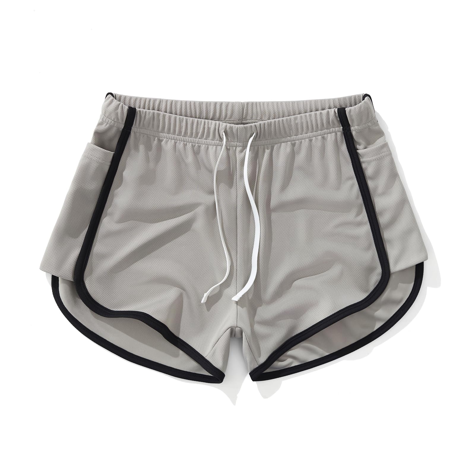 AIMPACT Mens Mesh Shorts 3 Inch Running Gym Athletic Workout Bodybuilding Booty Track Shorts Vintage Fitted Short