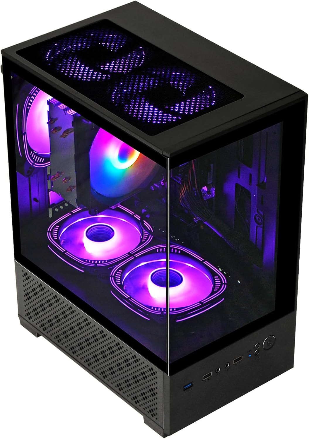71F2w9TLnfL._AC_SL1500_ LXZ Desktop PC AMD Ryzen 7-5700G 8 core 3.9GHz, 16G DDR4 RAM, 512GB NVME SSD, Tower Computer with 400W Power Supply for Home and Office (Black)