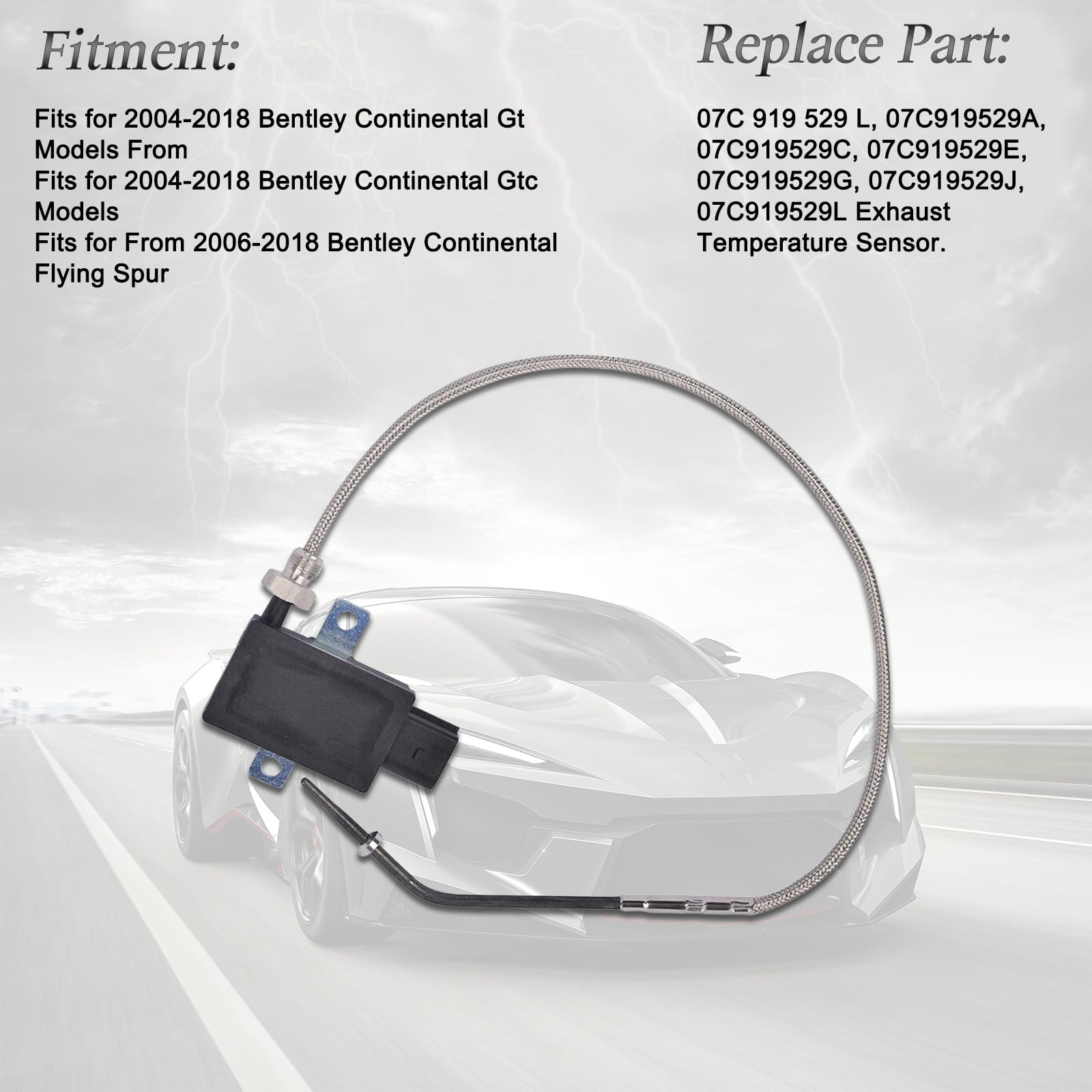 Amazon.com: ZDKK Exhaust Temperature Sensor 07C919529L 07C919529A 