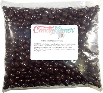 Sconza Milk Chocolate Covered Raisins 1 Pound (16 OZ) By Candy Korner
