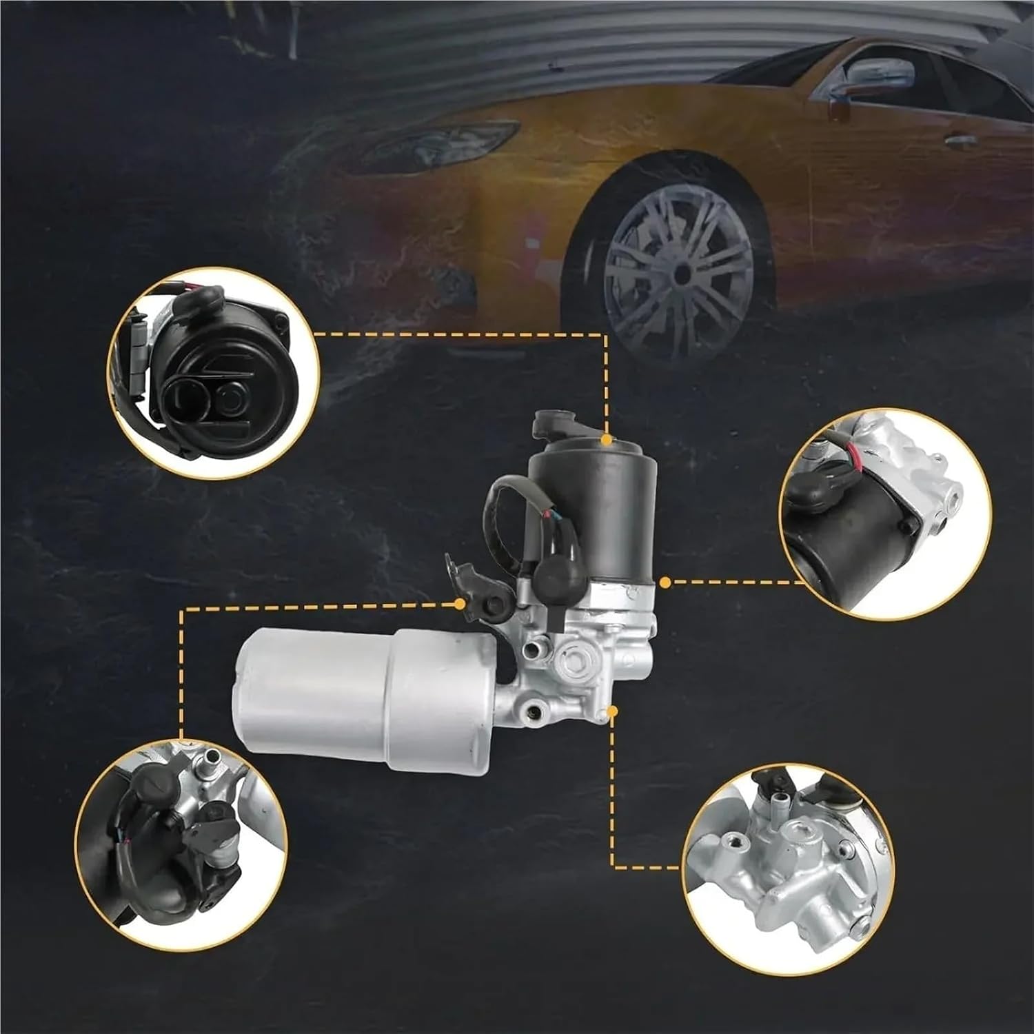 ABS Pump Brake Booster Motor Accumulator 4707060010 47050-60042 47060-60053 Compatible With Toyota Land Cruiser LX470 4Runner