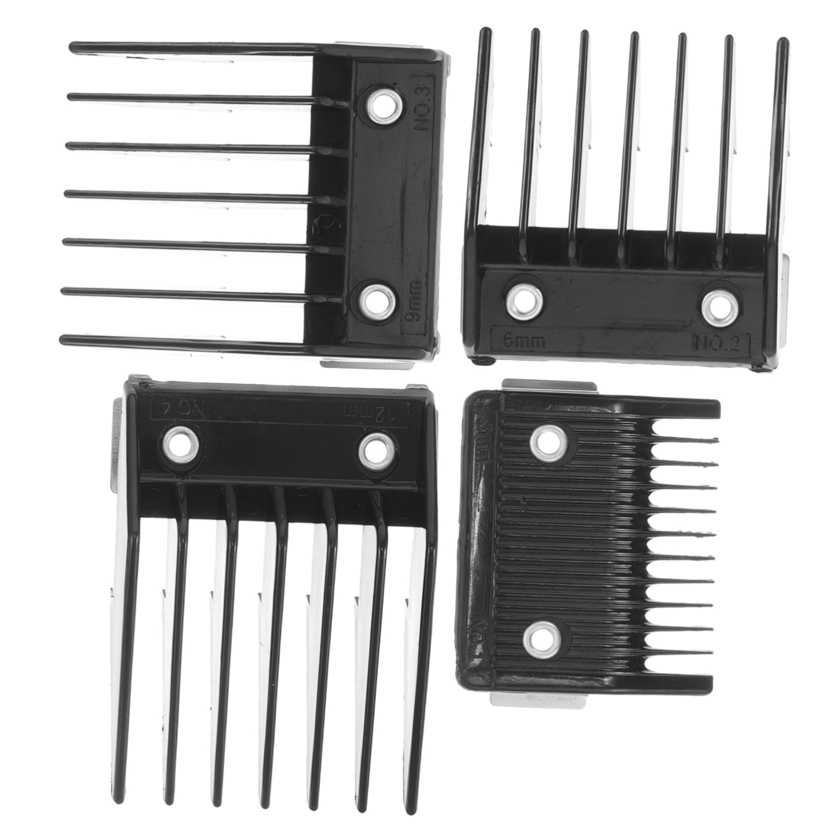Healeved 20pièces Kit De Peignes De Tonte Professionnels Acier Inoxydable De Protège-tondeuses Avec Boucle Pour Coiffure à Domicile Et Salon