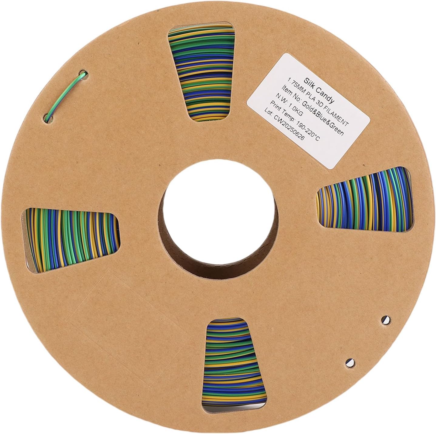 Eujgoov 1 Roll 3D Printer Filament 1.75mm PLA 3 Colors 1kg High Strength PLA Filament Crafts Decors Dimensional Accuracy