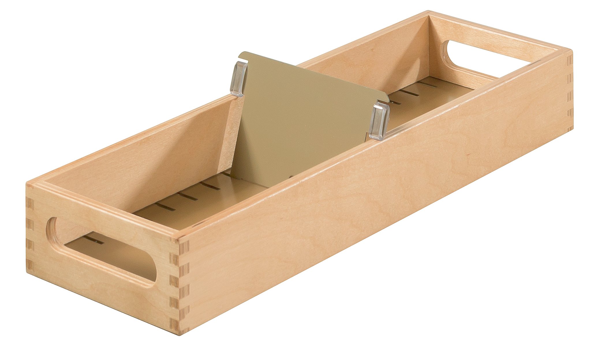 HAN 1007-0 Karteikarte aus Holz im Querformat, Natur, DIN A7 - für 1.500 Karteikarten