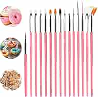 Galenecx 9-teiliges Fondant Pinsel Set - Kuchen Dekorieren Bürsten