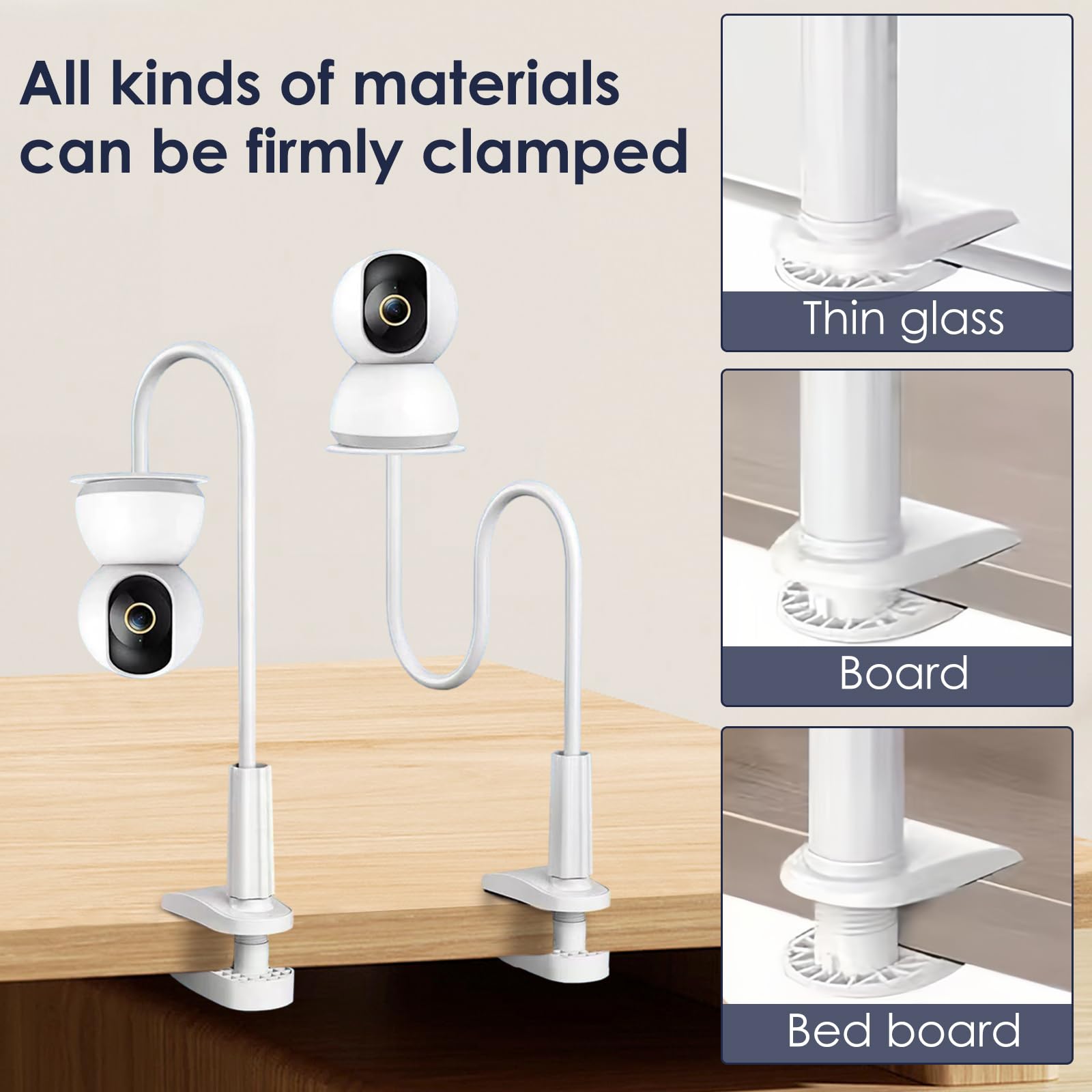 Supporto per Fotocamera per Baby Monitor, Supporto per Monitor più sicuro Baby, Montare la Mensola senza Forare Supporto Compatibile con la Maggior Parte dei Baby Monitor