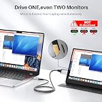 LDLrui 4K USB C to Mini HDMI Uni-Directional Cable 1m, Supports 4K@60Hz, 2K@120Hz, High-Speed Type-C to Mini HDMI Lead, for Steam Deck, ROG Ally, Laptop, MacBook, KYY, ARZOPA, MNN Portable Monitor