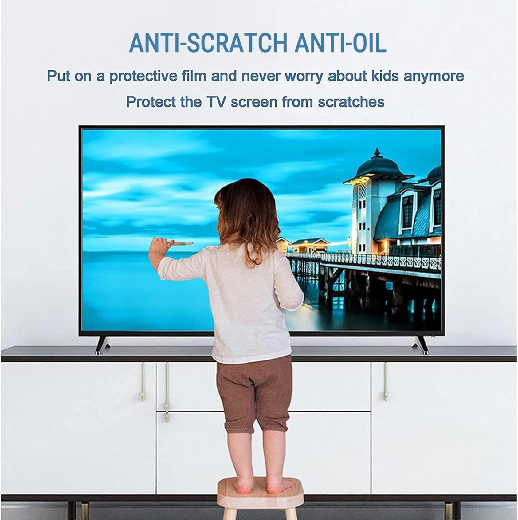 Protector De Pantalla para TV De 60 Pulgadas, Filtro De Pantalla Antiluz Azul/Antirreflejo Que Alivia La Fatiga Ocular para LCD, Led, OLED QLED 4K HDTV.