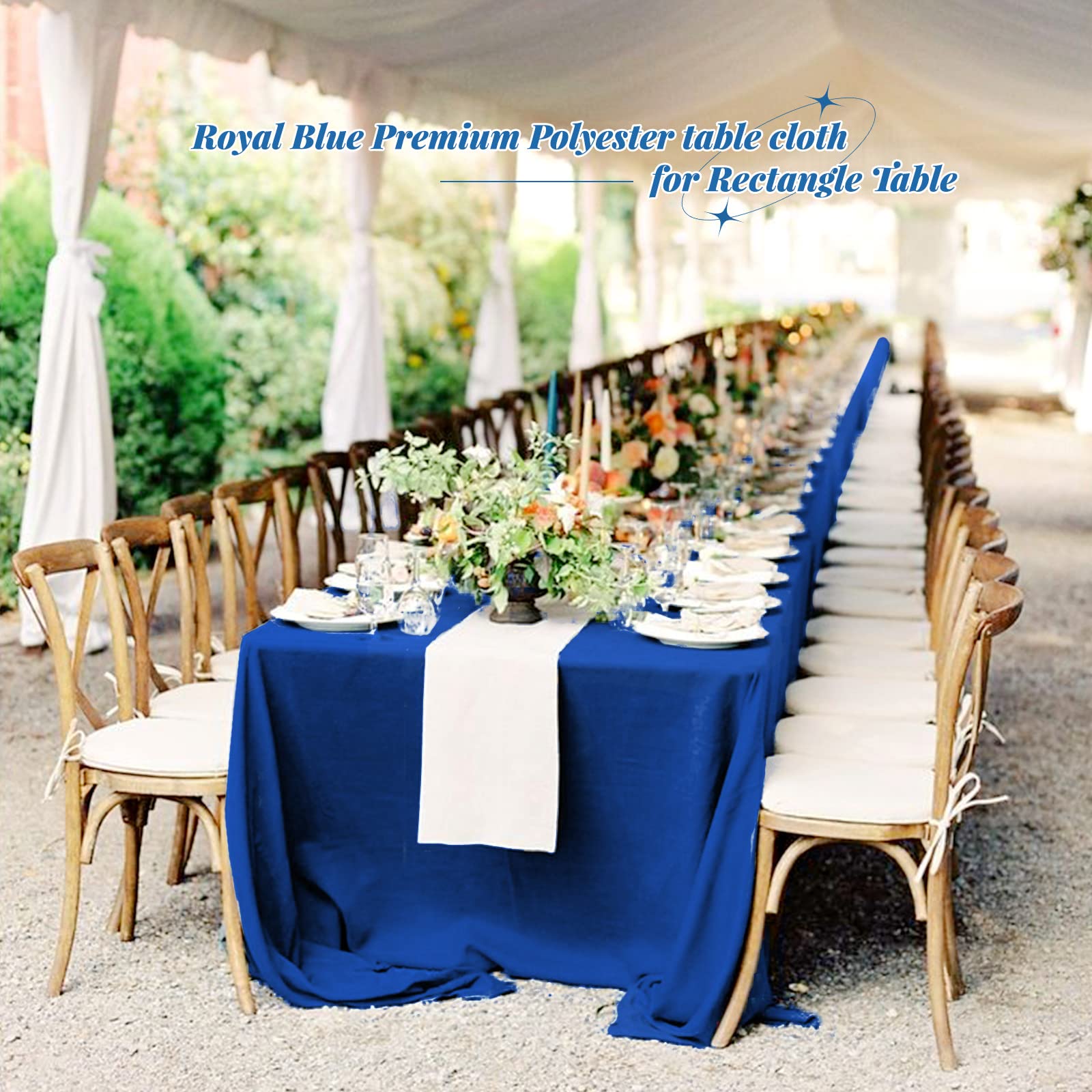 Pesonlook Paquete de 10 manteles de poliéster de 60 x 102 pulgadas para mesas rectangulares de 6 pies, mantel lavable para bodas, recepciones, banquetes, fiestas