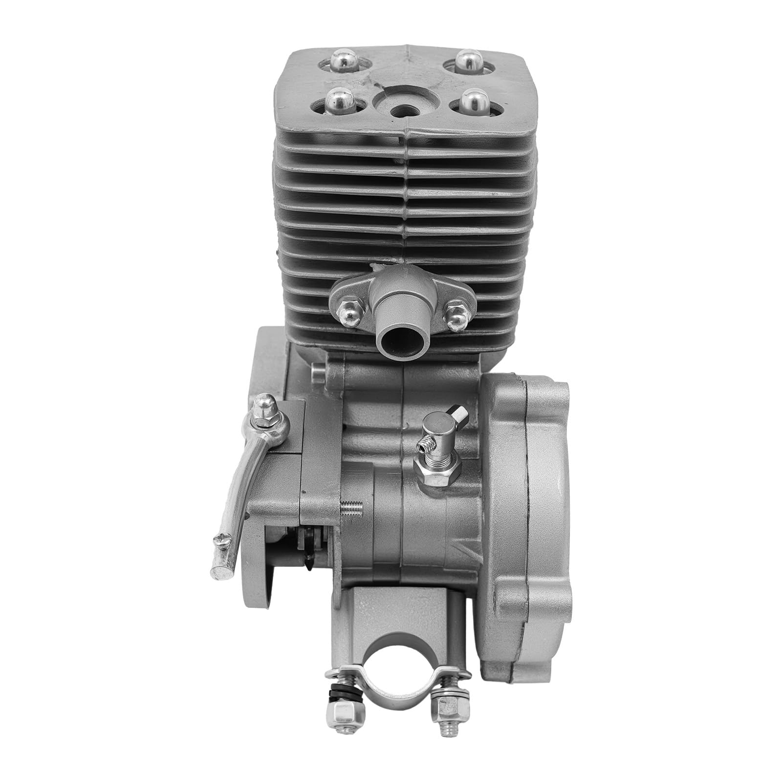 Kit de motor para bicicleta de 100cc, motor de gasolina de 2 tiempos con 36 dientes, encendido CDI refrigerado por aire, 45km/h, tanque de 2L, kit de conversión motorizada para bicicleta para cuadro V