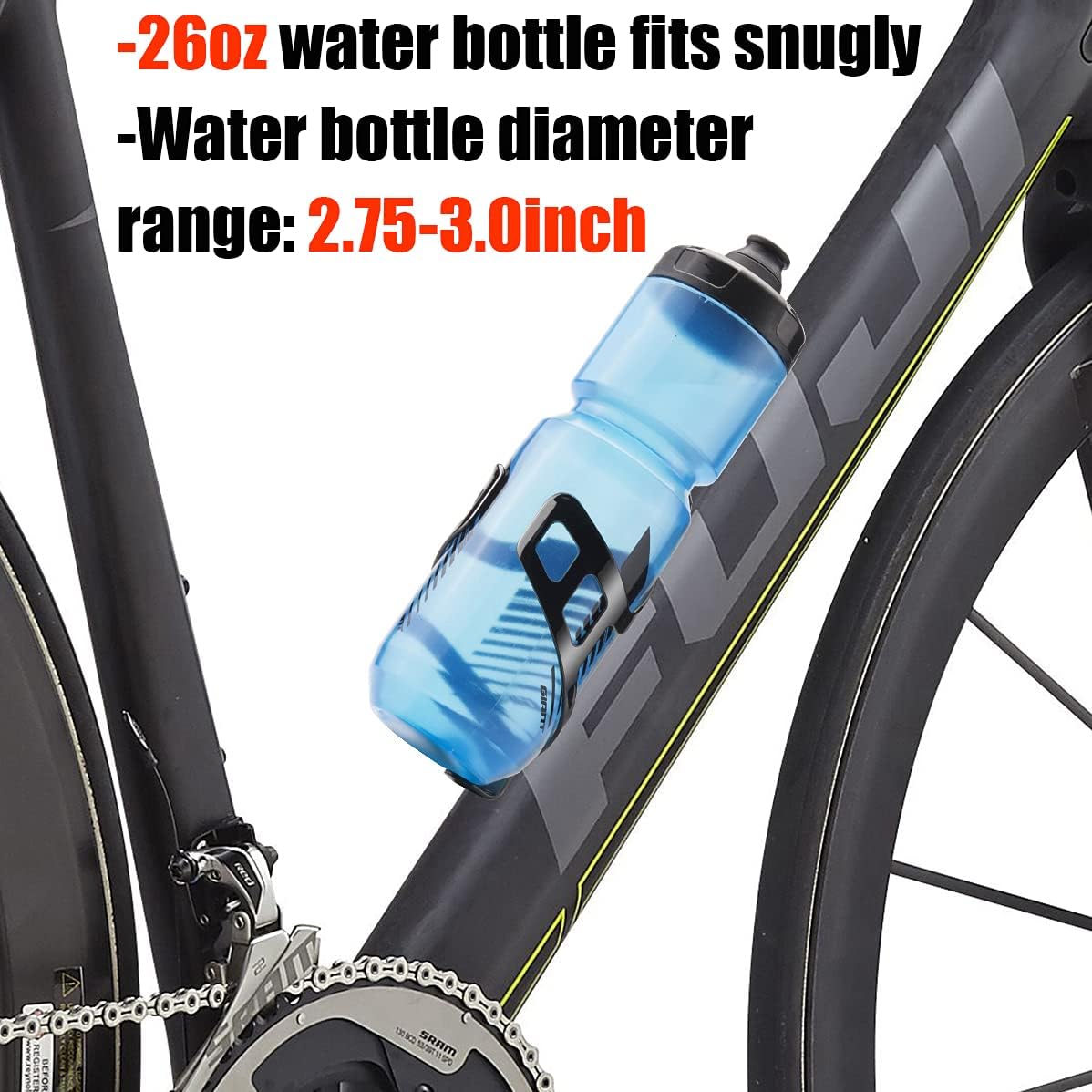 USHAKE Lightweight Bike Water Bottle Holder, Water Bottle Cage, Strong Bicycle Water Bottle Holder for Outdoor Road Mountain Bikes,Black : Sports & Outdoors