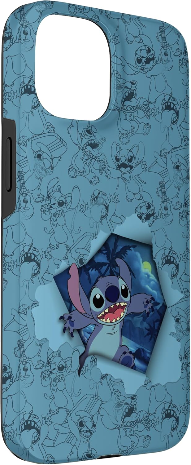 Disney Lilo & Stitch Tropical Breakout Featuring Angel Case for iPhone 15