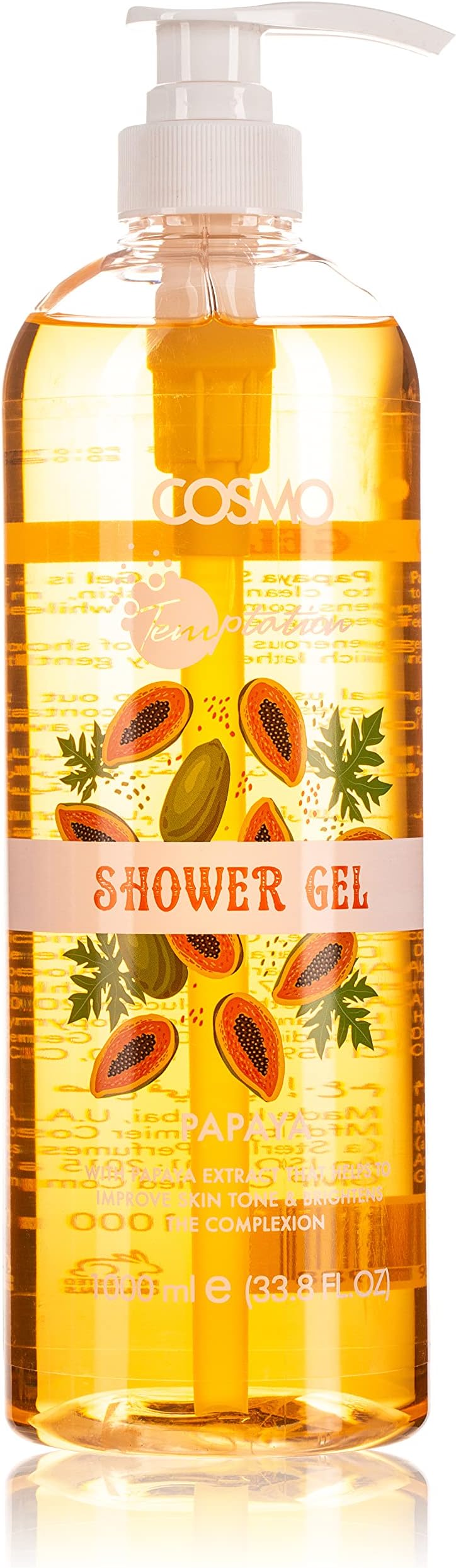 Temptation Shower Gel Papaya, 1000Ml