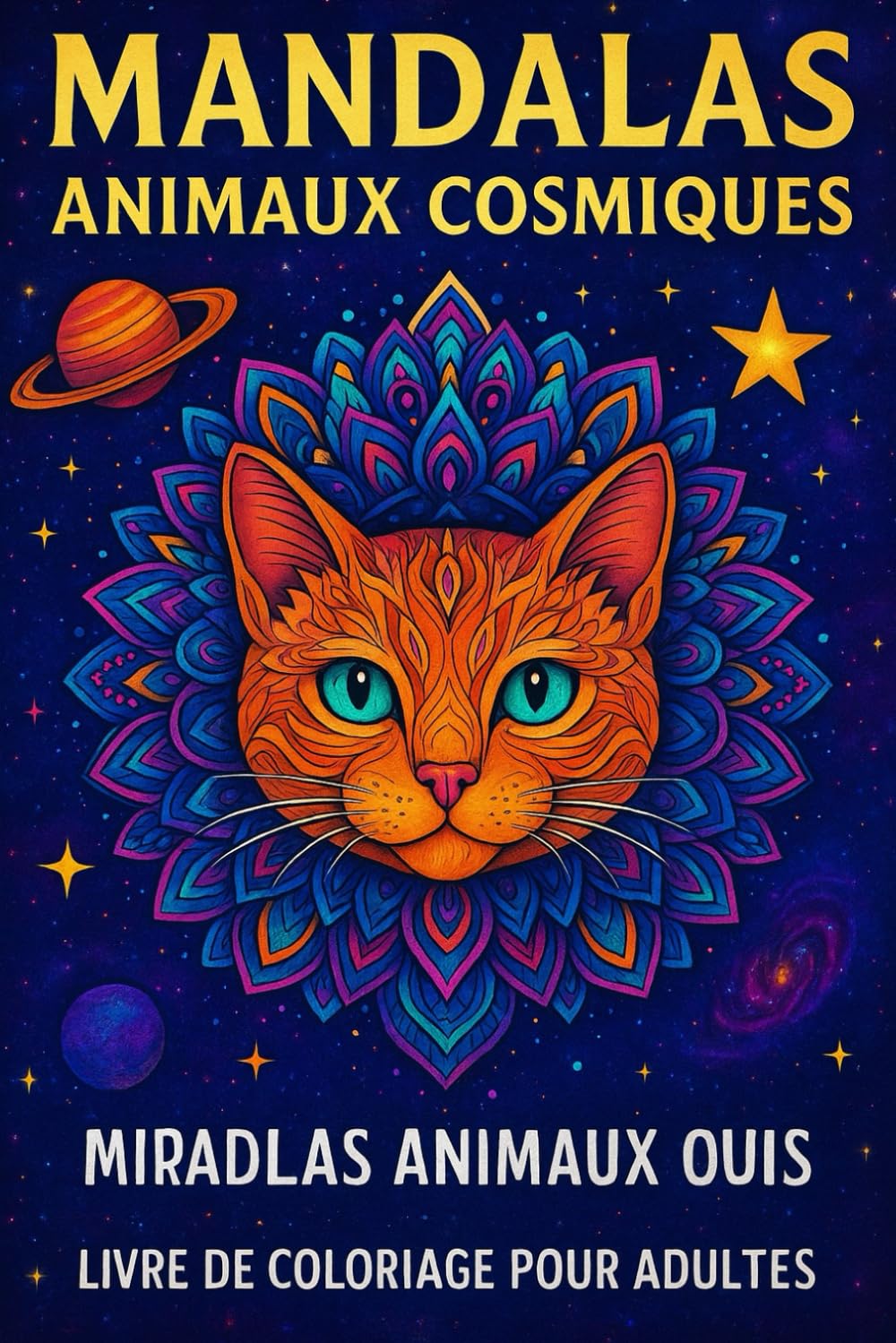 Mandalas Animaux Cosmiques – Livre de Coloriage pour Adultes: 40 Motifs Détailés pour Détente, Anti-Stress et Créativité | Format 6×9