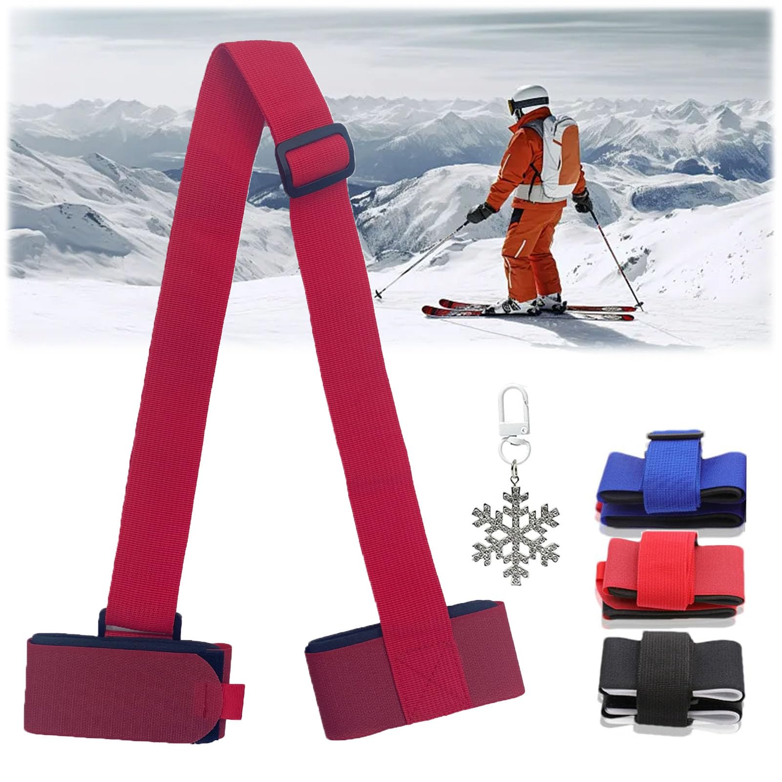 Amazon.co.jp: クリップスティックスキーキャリア、持ち運び用スキー