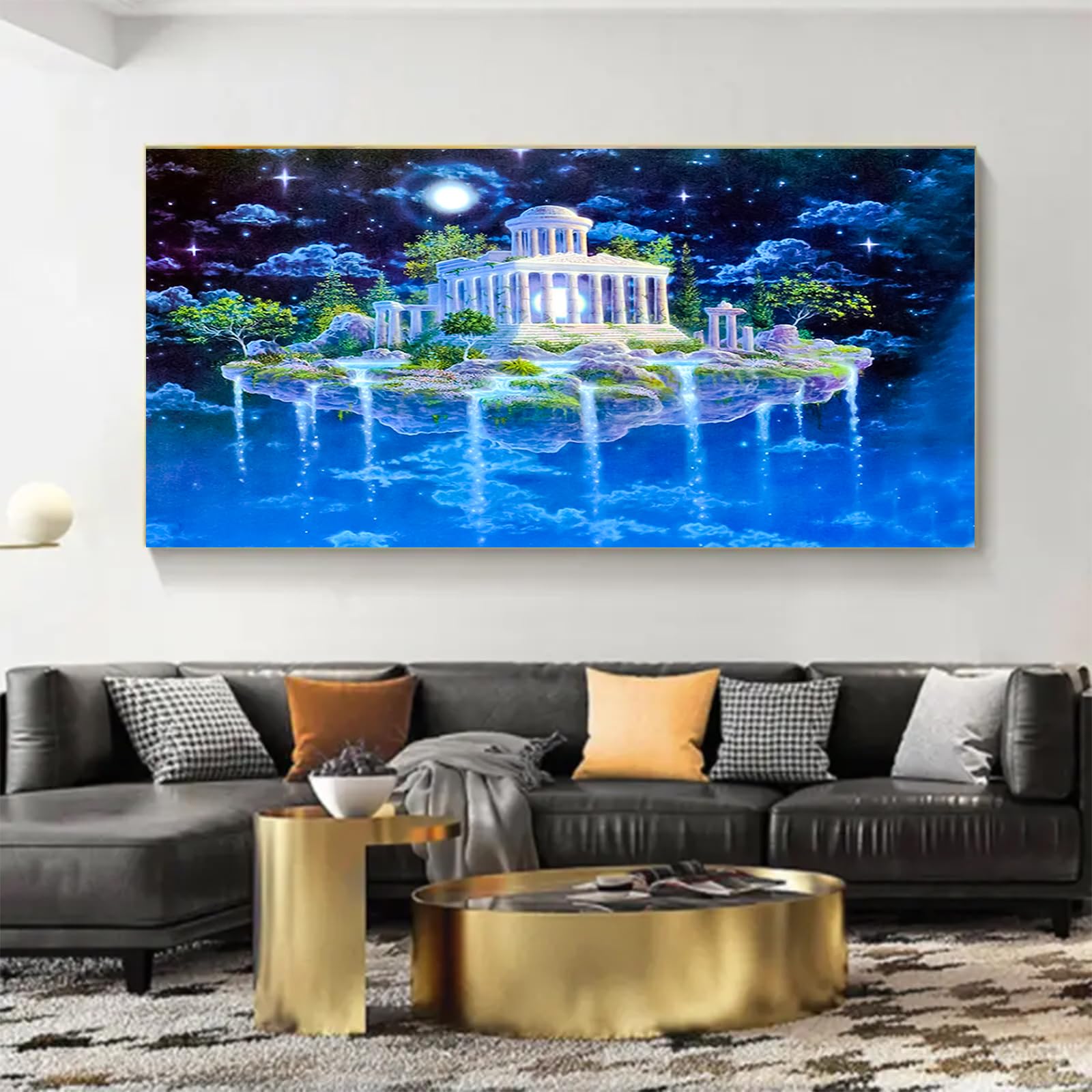 YALKIN 5D Diamond Painting Großes XXL 40x70cm Diamant Painting Bilder Hängender Garten Diamond Art Erwachsene Full DIY Diamant Kunst Malerei Stickerei Set Kreuzstich Bilder Home Wand Dekor