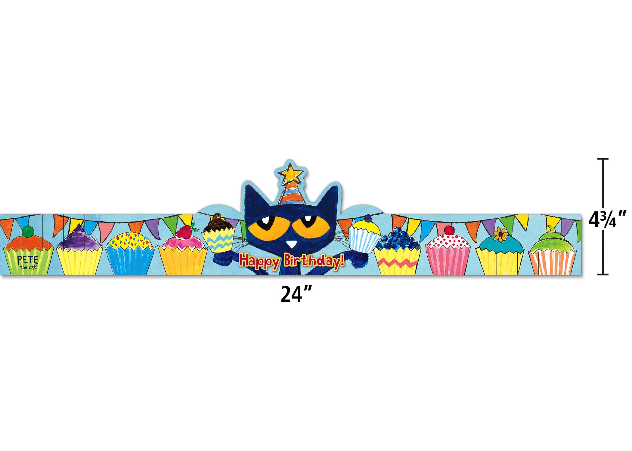 Snapklik.com : Pete The Cat Happy Birthday Crowns
