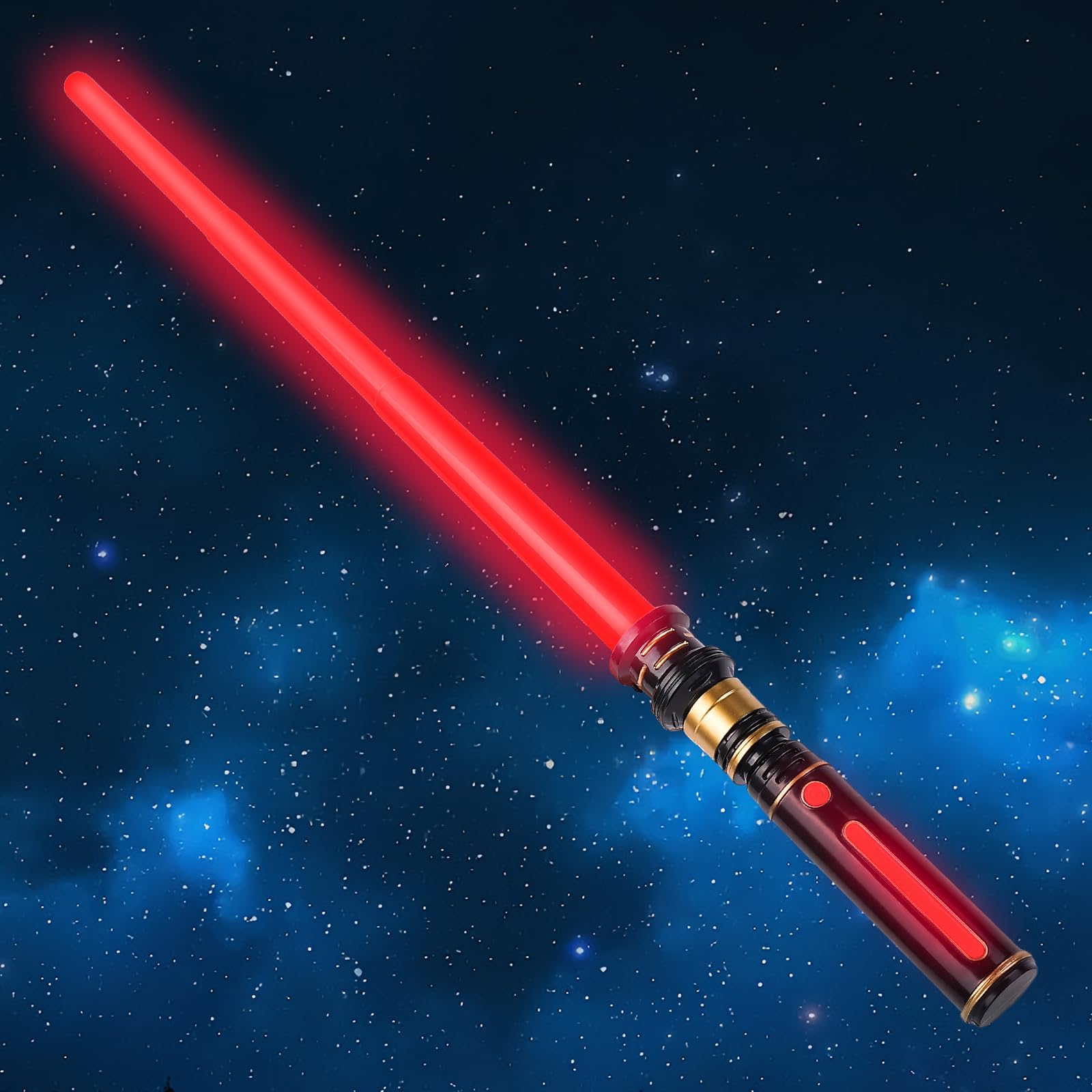 Light Up Sabers, Light up Sword for Kids with FX Sound, Expandable Light Up Saber for Cosplay Halloween Dress Up Parties Birthday Christmas (Red)