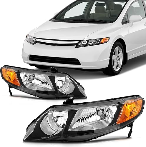 Miniatura 78 de SCITOO Faros delanteros para Jeep Grand Cherokee 1999-2004, carcasa cromada, reflector ámbar, lente transparente, lado del conductor y del pasajero