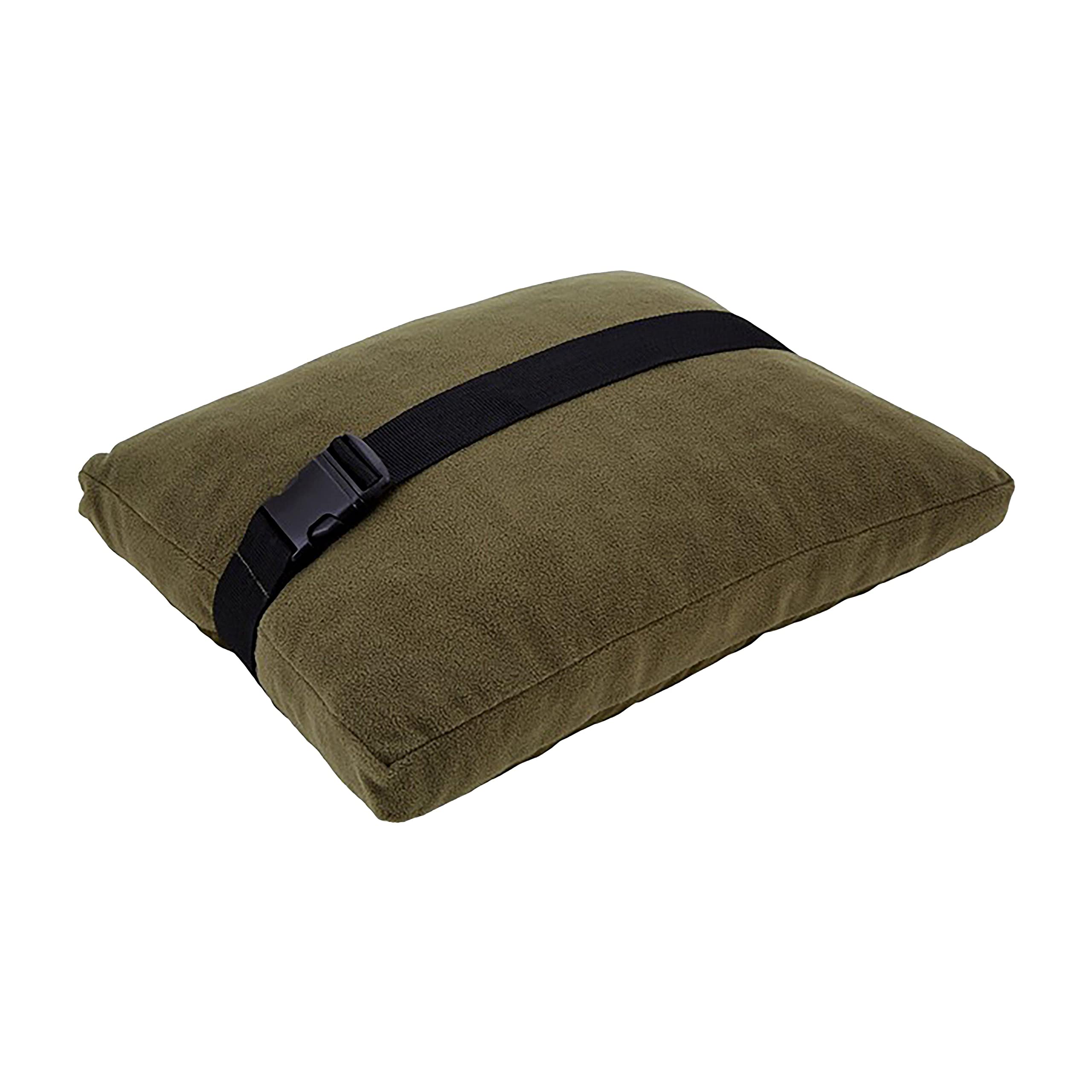 WESTLAKE Large Double Sided Pillow, Peachskin and Fleece, Hollow Fibre and Foam, 50cm x 40cm, Fishing & Camping