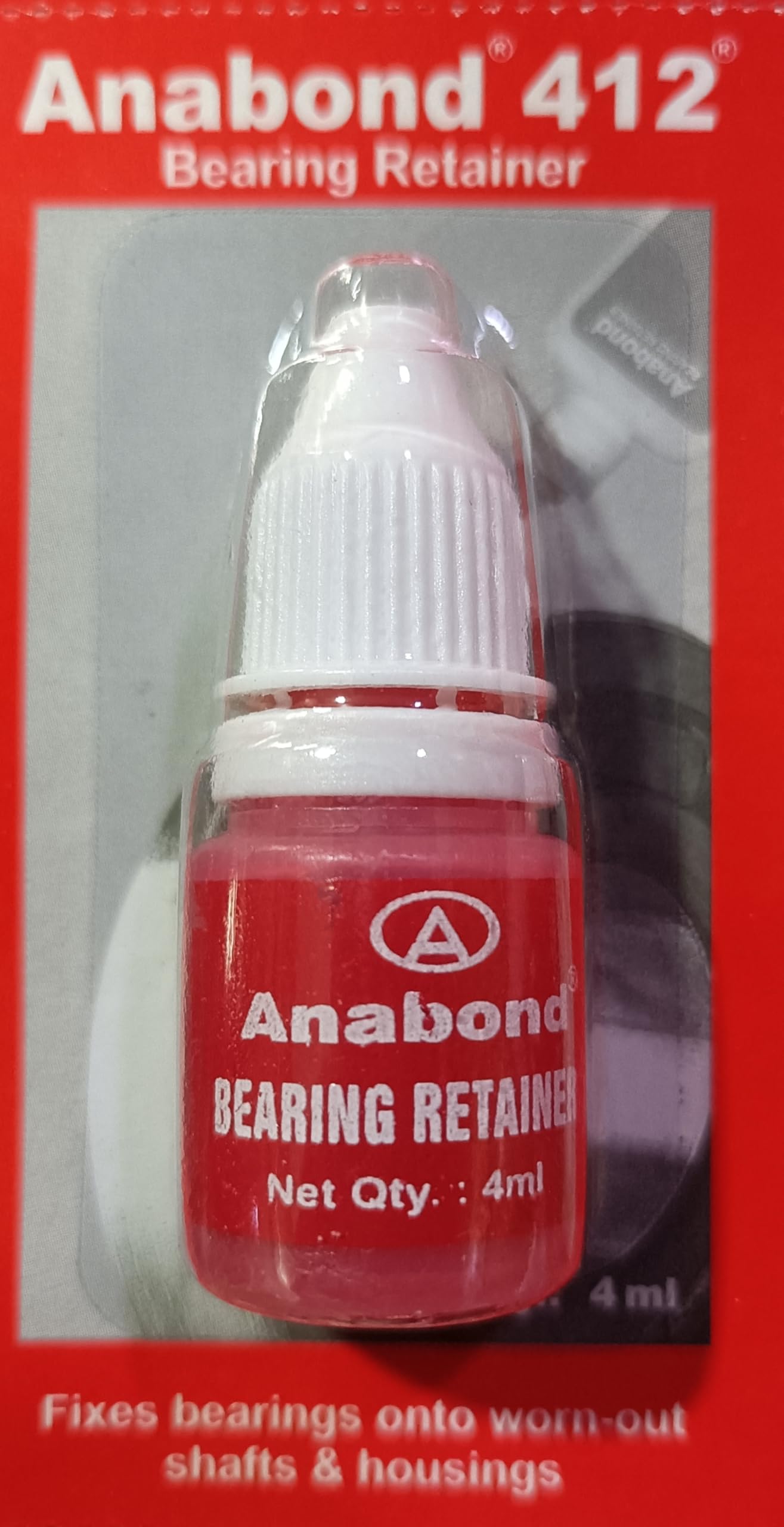 Anabond - Bearing Retainer - Red - 4 ML - Blister Pack of 12 Nos.-image-2