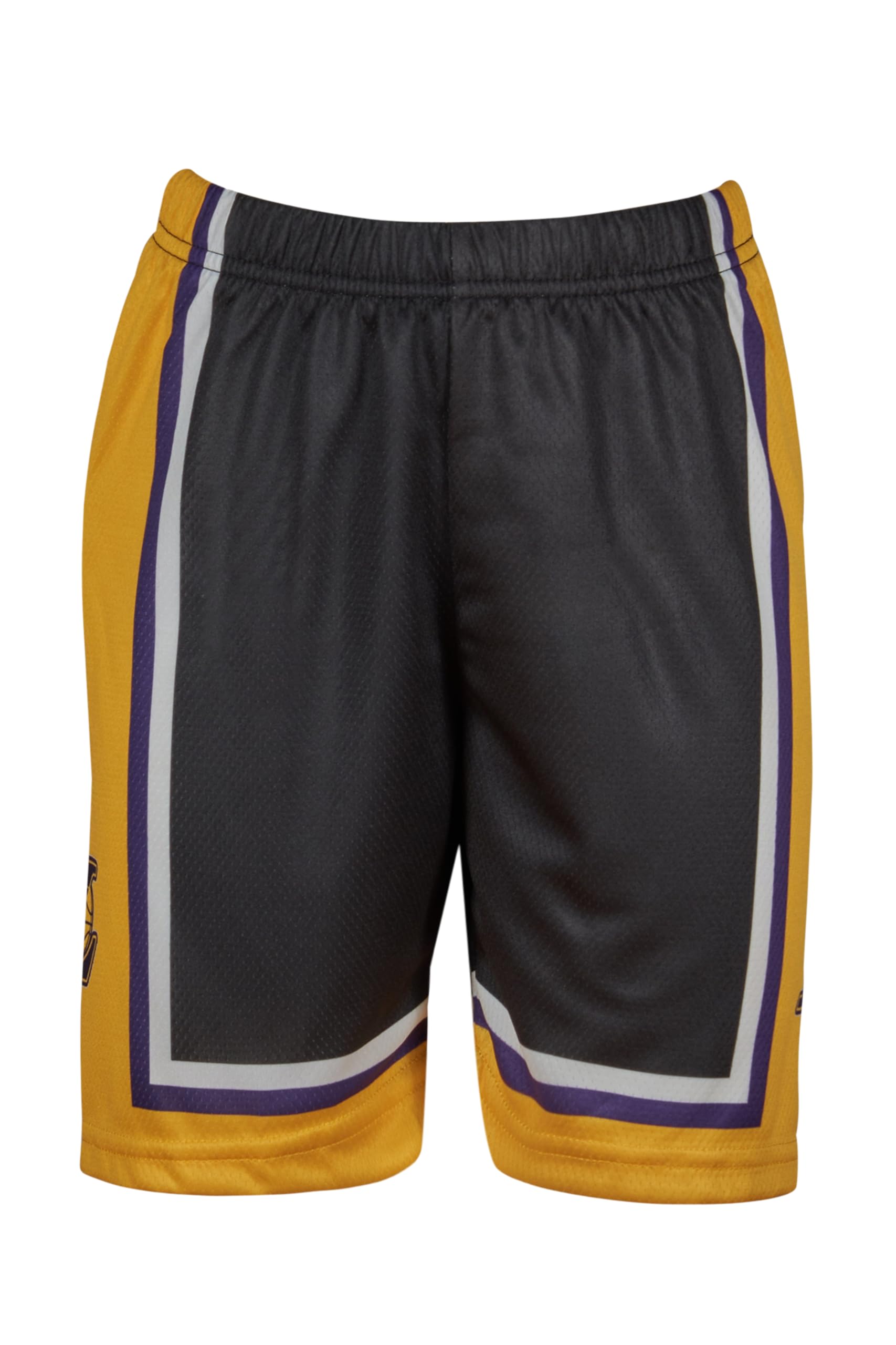 Lakers Basketball Kinder Trikot Bausatz mit Shorts Schwarz 140