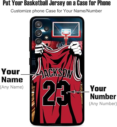 Miniatura 2 de VNGDA Nombre y número personalizados, camiseta de baloncesto de Chicago, funda de silicona líquida para Samsung Galaxy S22 S23 S21+ S20 Ultre S21 FE