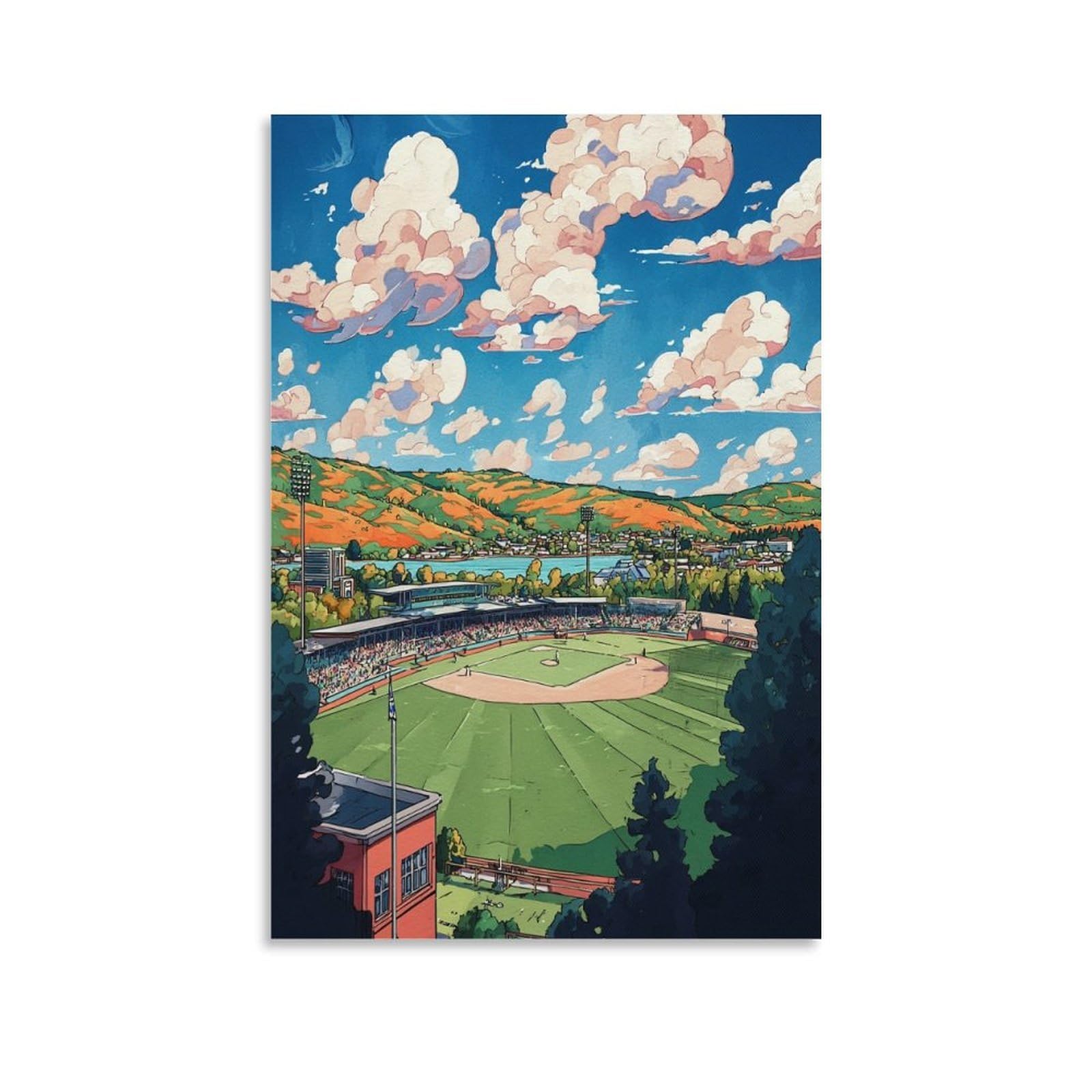 ZBBGGOZ Cooperstown Posters 24x36inch(60x90cm) Canvas Wall Posters And Art Picture Print Modern Family Bedroom Decor
